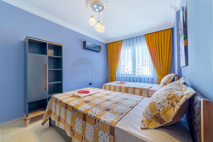 اطلالة بحر - شقة انيقة - تصميم 1+2 - في مهموتلار / الانيا 