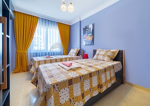 اطلالة بحر - شقة انيقة - تصميم 1+2 - في مهموتلار / الانيا 