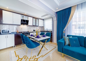 اطلالة بحر - شقة انيقة - تصميم 1+2 - في مهموتلار / الانيا 