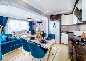 اطلالة بحر - شقة انيقة - تصميم 1+2 - في مهموتلار / الانيا 