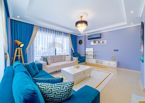 اطلالة بحر - شقة انيقة - تصميم 1+2 - في مهموتلار / الانيا 