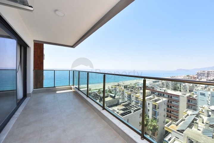 اطلالة بحر مباشرة - شقة 2 غرفة وصالة - مفروشة -في مهموتلار / الانيا 