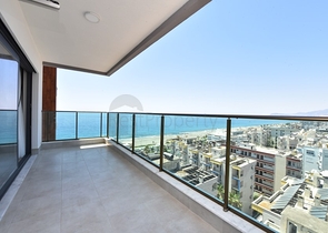 اطلالة بحر مباشرة - شقة 2 غرفة وصالة - مفروشة -في مهموتلار / الانيا 