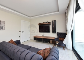 اطلالة بحر مباشرة - شقة 2 غرفة وصالة - مفروشة -في مهموتلار / الانيا 