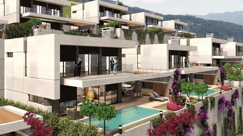 اطلالة بحر - مناسبة للجنسية التركية -فلل حديثة في كارجي جاك / الانيا 