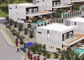 اطلالة بحر - مناسبة للجنسية التركية -فلل حديثة في كارجي جاك / الانيا 