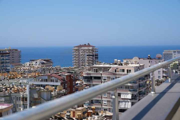 اطلالة بحر - دوبلكس 5 غرف وصالة -اثاث انيق -في مهموتلار / الانيا 