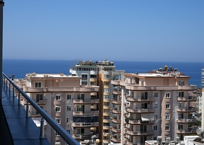 اطلالة بحر - دوبلكس 5 غرف وصالة -اثاث انيق -في مهموتلار / الانيا 