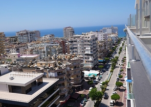 اطلالة بحر - دوبلكس 5 غرف وصالة -اثاث انيق -في مهموتلار / الانيا 