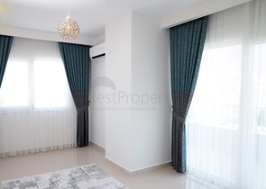 اطلالة بحر - دوبلكس 5 غرف وصالة -اثاث انيق -في مهموتلار / الانيا 