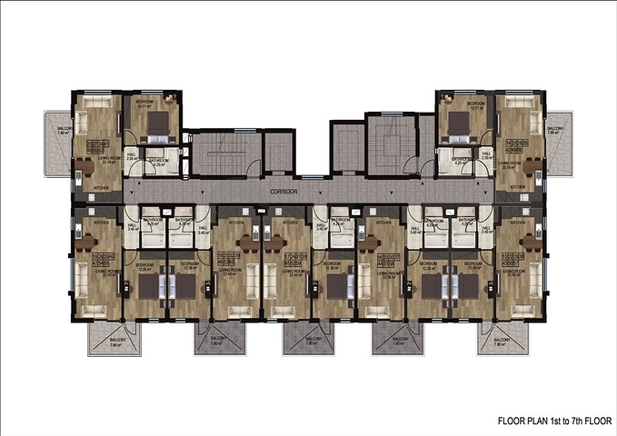 شقق بالاقساط - ضمن مجمع سكني حديث يضم كافة الخدمات -في ديمرتاش / الانيا 