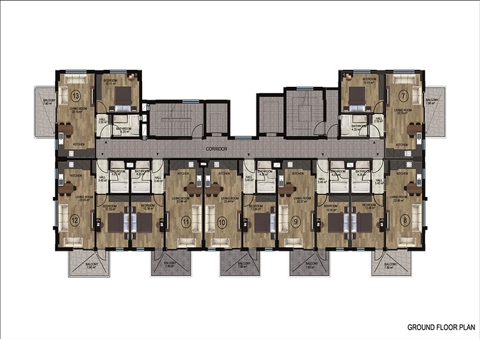 شقق بالاقساط - ضمن مجمع سكني حديث يضم كافة الخدمات -في ديمرتاش / الانيا 