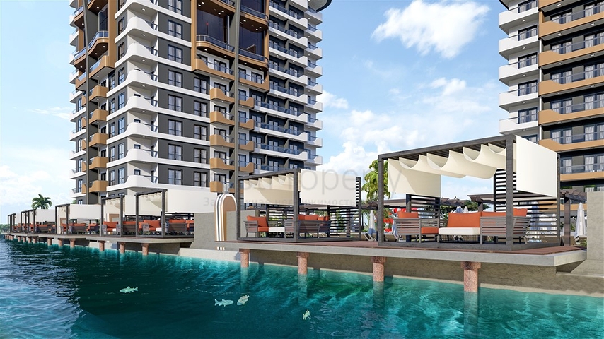 شقق فاخرة -ضمن مجمع قيد الانشاء -في مهموتلار / الانيا 