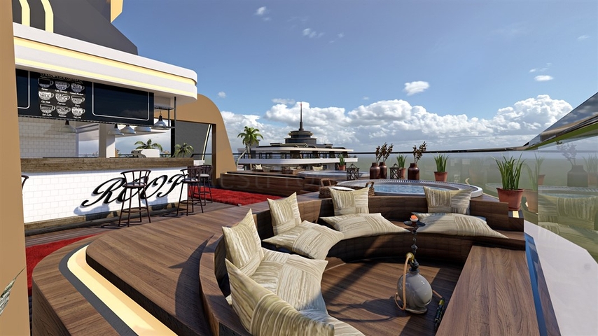 شقق فاخرة -ضمن مجمع قيد الانشاء -في مهموتلار / الانيا 