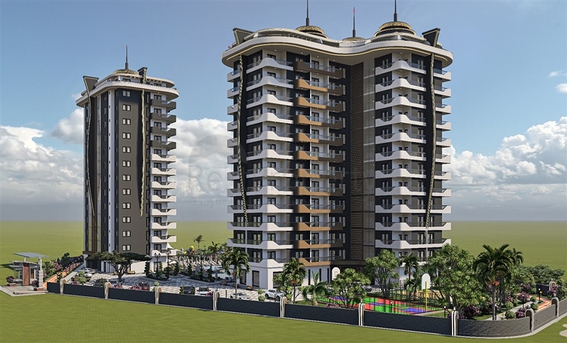 شقق فاخرة -ضمن مجمع قيد الانشاء -في مهموتلار / الانيا 