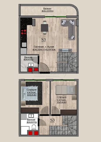 شقق فاخرة -ضمن مجمع قيد الانشاء -في مهموتلار / الانيا 