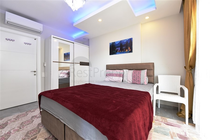 شقة مفروشة -تصميم 1+1 -ضمن مجمع سكني -في مهموتلار / الانيا 