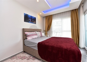 شقة مفروشة -تصميم 1+1 -ضمن مجمع سكني -في مهموتلار / الانيا 