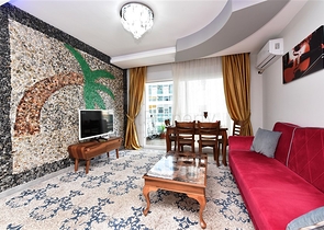 شقة مفروشة -تصميم 1+1 -ضمن مجمع سكني -في مهموتلار / الانيا 