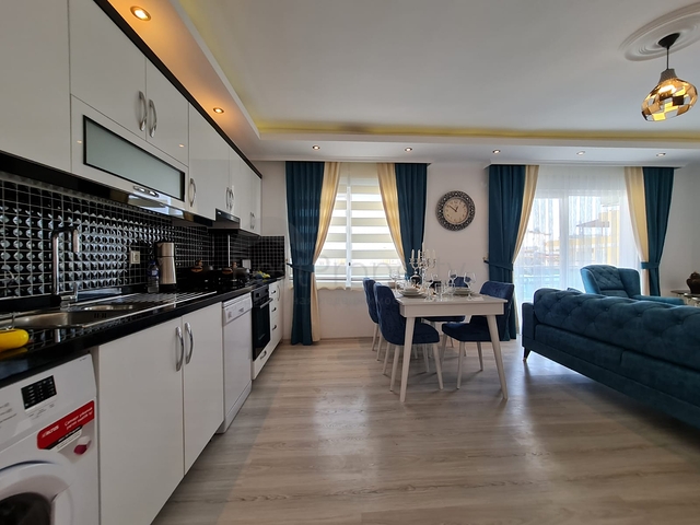 اطلالة بحر -شقة مفروشة تصميم 1+1- في مهموتلار / الانيا 