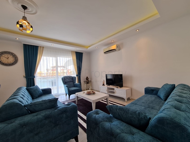 اطلالة بحر -شقة مفروشة تصميم 1+1- في مهموتلار / الانيا 