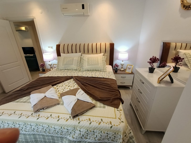 اطلالة بحر -شقة مفروشة تصميم 1+1- في مهموتلار / الانيا 