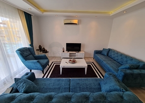 اطلالة بحر -شقة مفروشة تصميم 1+1- في مهموتلار / الانيا 