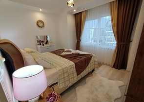 اطلالة بحر -شقة مفروشة تصميم 1+1- في مهموتلار / الانيا 