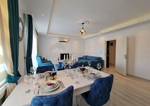 اطلالة بحر -شقة مفروشة تصميم 1+1- في مهموتلار / الانيا 