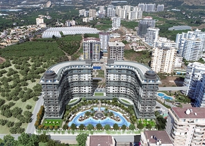 مجمع حديث فاخر -شقة 2 غرفة وصالة -في مهموتلار / الانيا