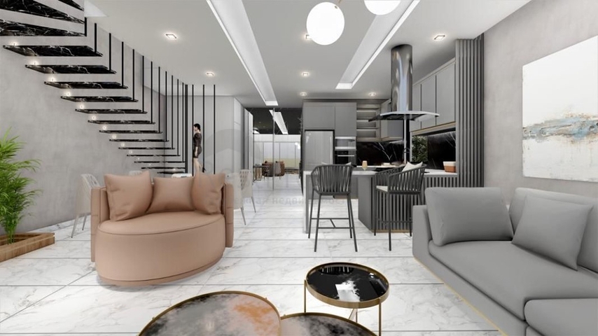 فلل فاخرة قيد الانشاء - تصميم 1+3 - في افسلار / الانيا 