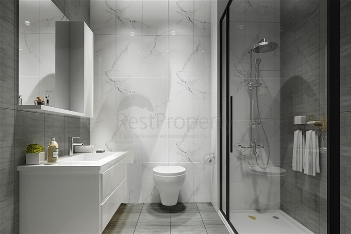 شقة غرفة وصالة -ضمن مجمع سكني حديث -في افسلار / الانيا 