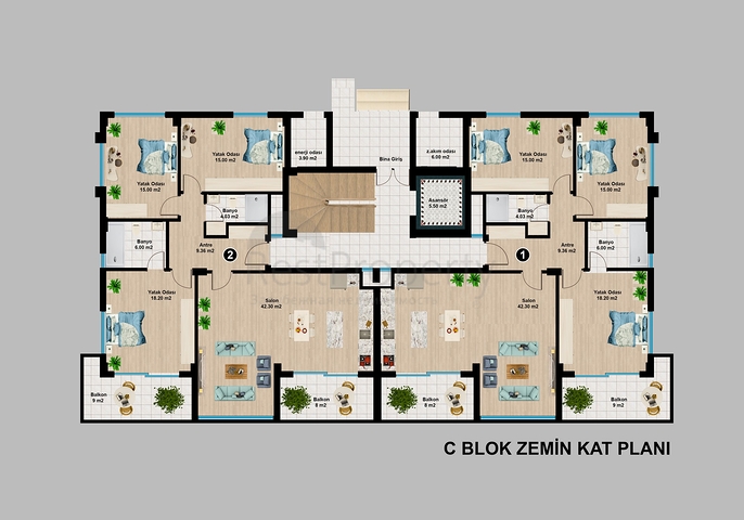 اطلالة بحر وقلعة -شقق وبنتهاوس -مجمع قيد الانشاء -في مركز الانيا 
