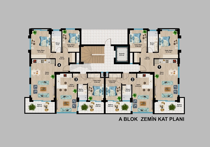 اطلالة بحر وقلعة -شقق وبنتهاوس -مجمع قيد الانشاء -في مركز الانيا 