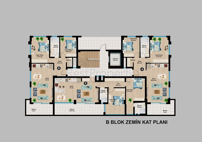 اطلالة بحر وقلعة -شقق وبنتهاوس -مجمع قيد الانشاء -في مركز الانيا 