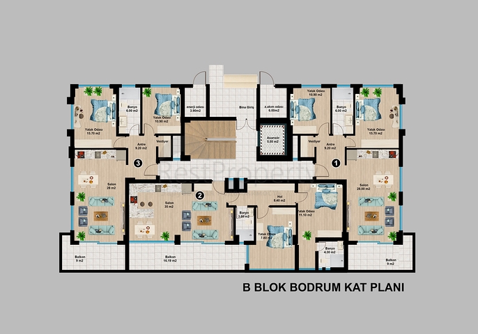 اطلالة بحر وقلعة -شقق وبنتهاوس -مجمع قيد الانشاء -في مركز الانيا 