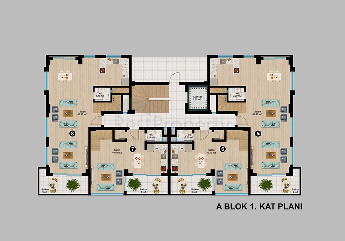 اطلالة بحر وقلعة -شقق وبنتهاوس -مجمع قيد الانشاء -في مركز الانيا 