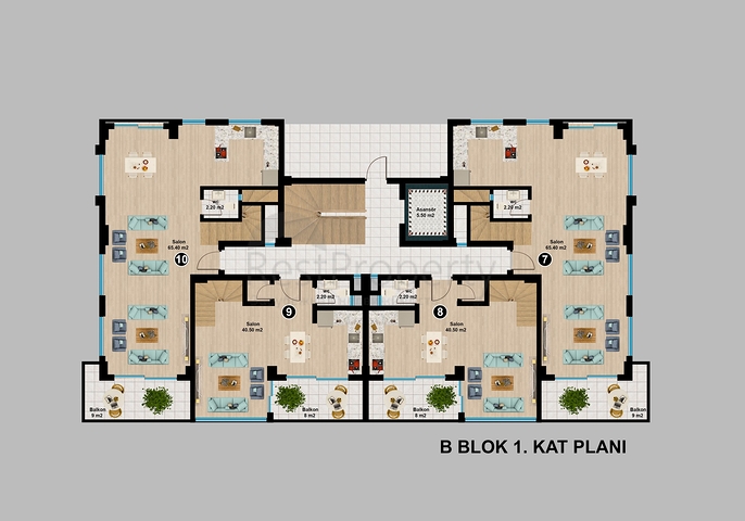 اطلالة بحر وقلعة -شقق وبنتهاوس -مجمع قيد الانشاء -في مركز الانيا 