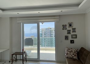 اطلالة بحر - شقة 1+1 - ضمن مجمع سكني -في مهموتلار / الانيا 