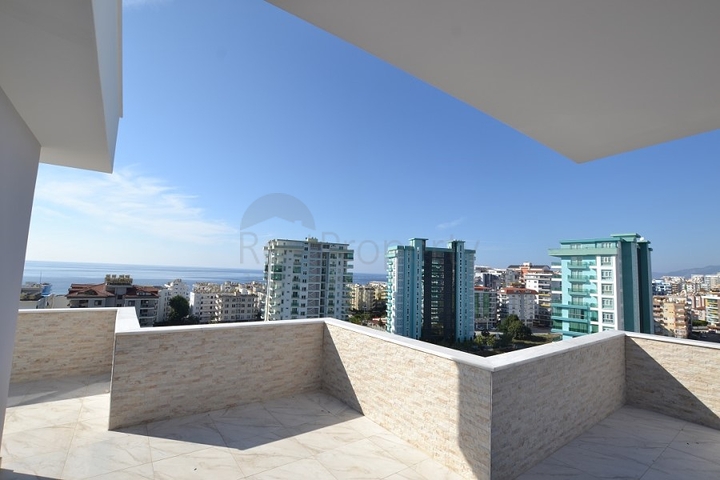 اطلالة بحر وقلعة - دوبلكس 5 غرف وصالة -في مهموتلار / الانيا 