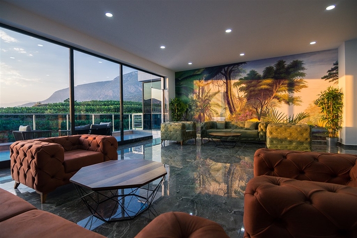 مجمع جديد - شقة 1+1 - مفروشة -في مهموتلار / الانيا 