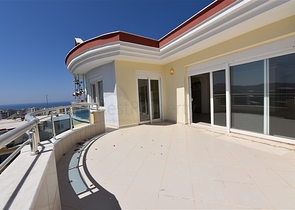 اطلالة بحر - دوبلكس واسعة -5 غرف وصالة -في مهموتلار / الانيا 