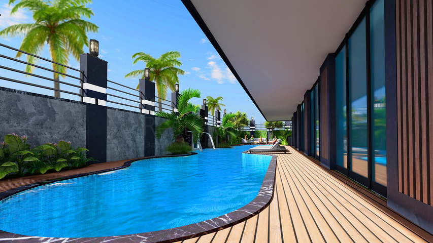 شقق بالاقساط -ضمن مجمع قيد الانشاء في مركز الانيا 