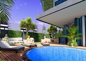 شقق بالاقساط -ضمن مجمع قيد الانشاء في مركز الانيا 