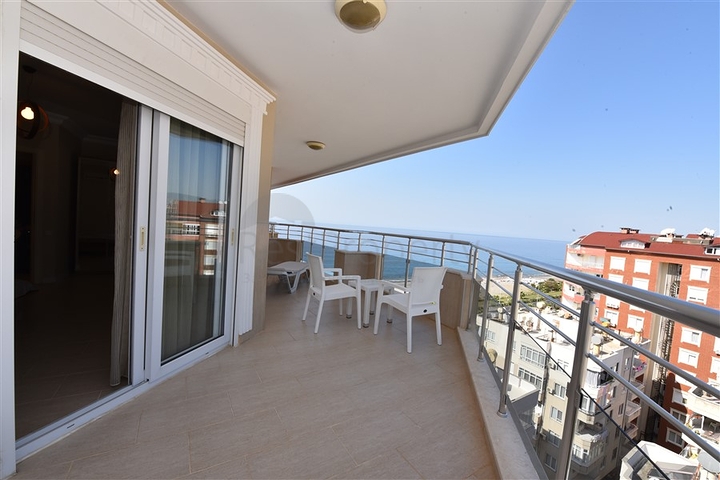 اطلالة بحر مميزة - دوبلكس مفروشة - 3 غرف وصالة -في مهموتلار / الانيا 