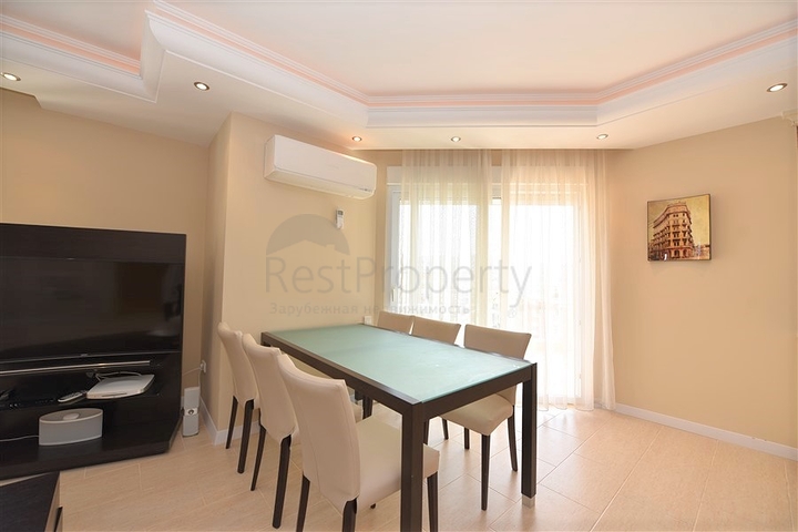 اطلالة بحر مميزة - دوبلكس مفروشة - 3 غرف وصالة -في مهموتلار / الانيا 