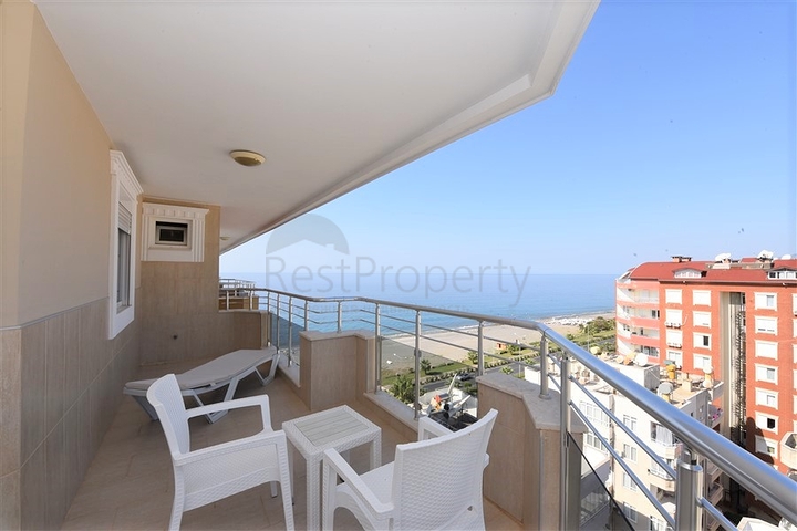 اطلالة بحر مميزة - دوبلكس مفروشة - 3 غرف وصالة -في مهموتلار / الانيا 