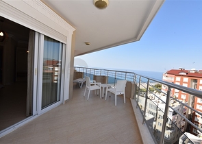 اطلالة بحر مميزة - دوبلكس مفروشة - 3 غرف وصالة -في مهموتلار / الانيا 