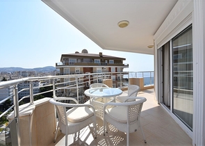 اطلالة بحر مميزة - دوبلكس مفروشة - 3 غرف وصالة -في مهموتلار / الانيا 