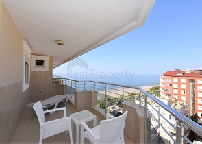 اطلالة بحر مميزة - دوبلكس مفروشة - 3 غرف وصالة -في مهموتلار / الانيا 